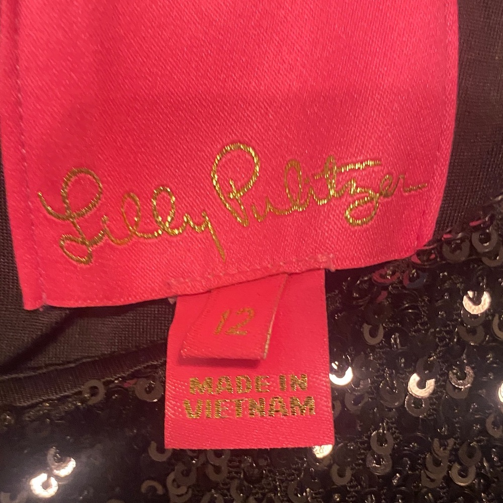 Lilly Pulitzer Black Sequin Dress - Picture 2 of 2